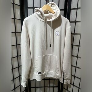 DECATHLON PARIS 2024 OLYMPIC Classic Cream Hoodie - Minimal Pullover MENS SIZE L